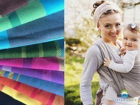 Ścinki / końcówki chust Little Frog 60-150 cm - KWARC (cena za 1kg)