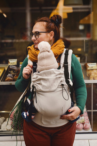 Nosidełko dla dzieci Prime Beige Moonstone v3