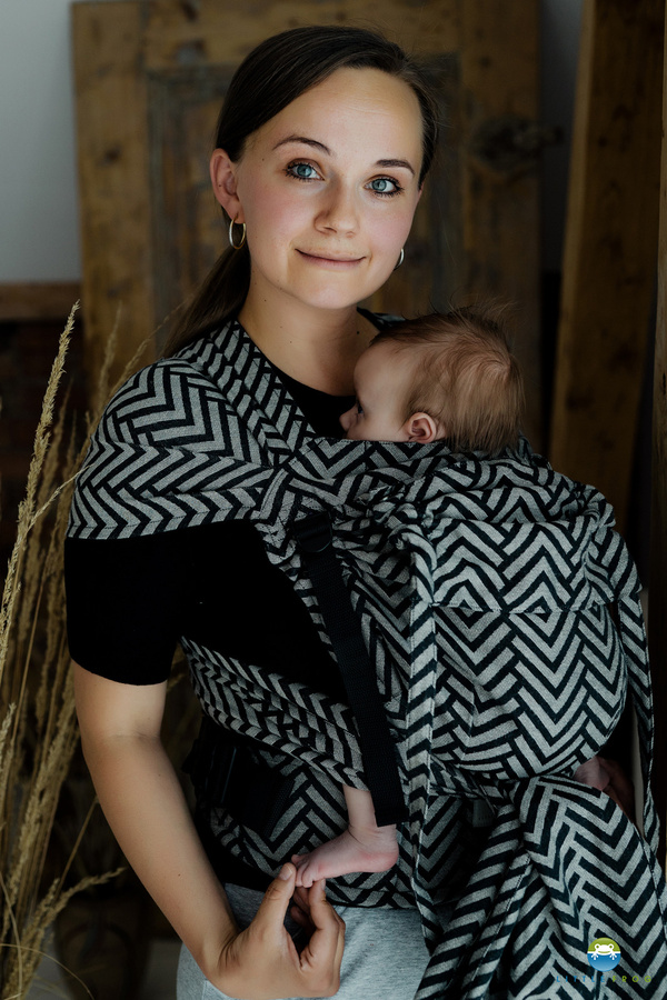 Nosidełko dla dziecka Cross Hybrid Linen Onyx Miles