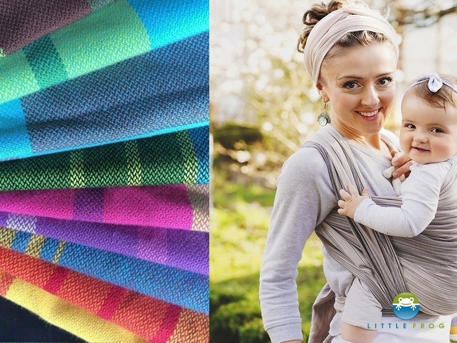 Ścinki / końcówki chust Little Frog 60-150 cm - KWARC (cena za 1kg)