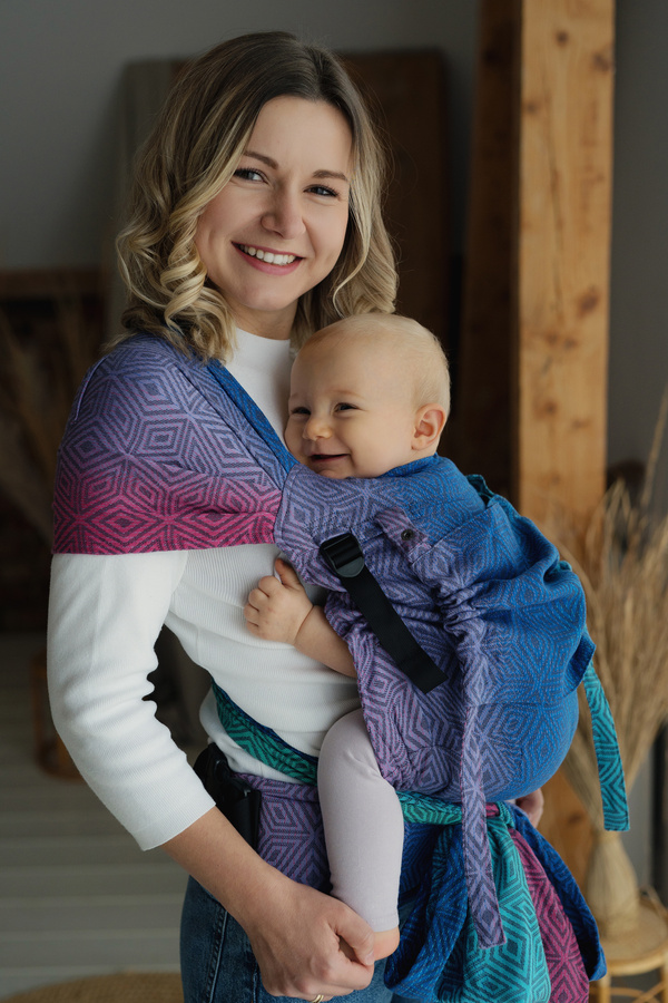 Nosidełko dla dziecka Cross Hybrid TENCEL™ Aurora Cube