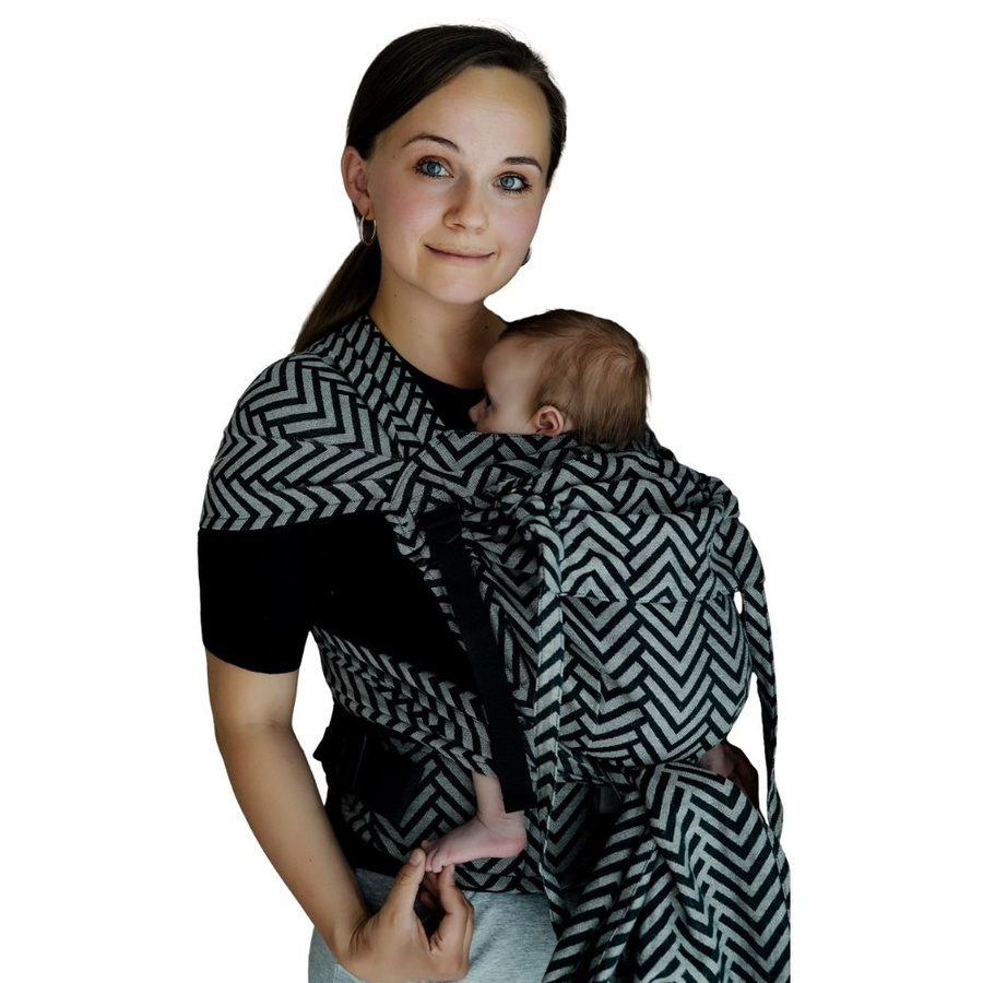 Nosidełko dla dziecka Cross Hybrid Linen Onyx Miles
