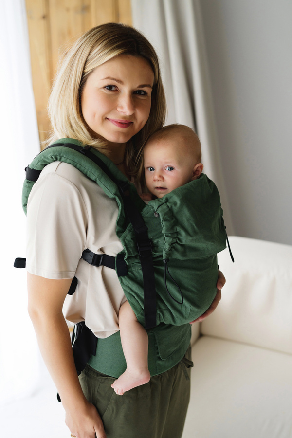 Nosidełko dla dzieci Prime Linen Matcha v3